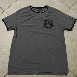 American Eagle Outfitters Charcoal USA Tee